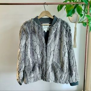 Dylan Clothing L.A. Faux Fur Bomber Jacket